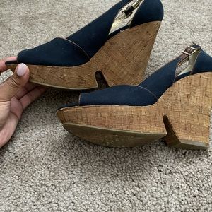 BCBG Navy Heels
